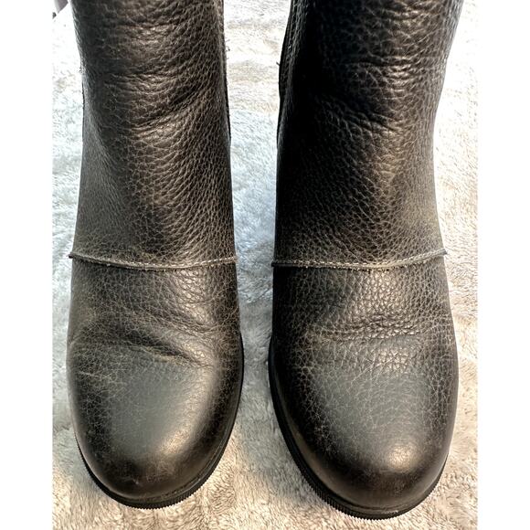 Sorel Joan of Arctic Wedge Waterproof Gray Leather Ankle Boots Womens Size 8.5 - Picture 7 of 7